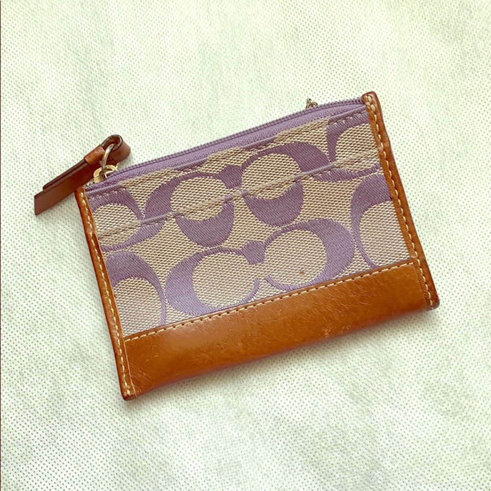 Coach coin and card holder